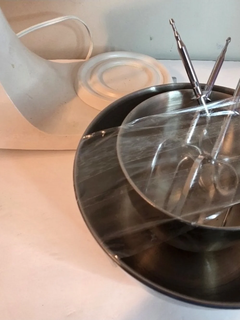 Sunbeam White Tilt-Head Stand Mixer with Stainless Steel Bowl